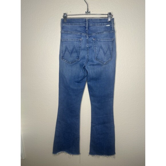 MOTHER Denim The Weekender Fray Flare Jeans in Meet Cute Size 26 - Picture 4 of 13